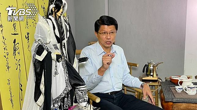 國民黨台南市長參選人謝龍介。（圖／TVBS）