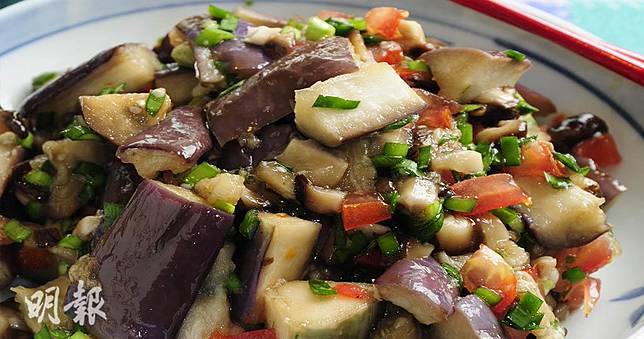 營養師分享涼拌茄子食譜，製作簡單又好味。（資料圖片）