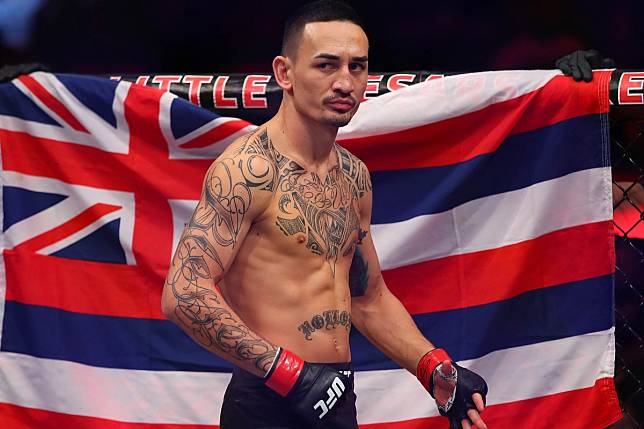Max Holloway before his fight with Jose Aldo during UFC 218. Photo: AFP