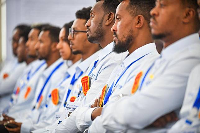 Ethiopians participate in the opening ceremony of &ldquo;Seagull Talent Nurturing Project&rdquo; training program in Addis Ababa, Ethiopia, on Sept. 17, 2024. (Xinhua/Michael Tewelde)