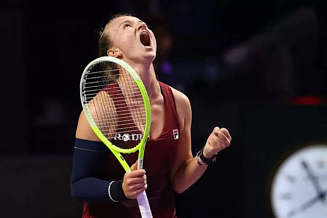 捷克球員卡雷茨科娃（Barbora Krejcikova）晉年終總決賽4強。法新社