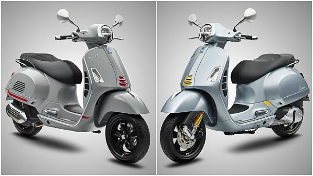 Vespa黃牌旗艦車款GTS 300 Super Tech、Super Sport各推出一款新色。（圖片來源/ Vespa）