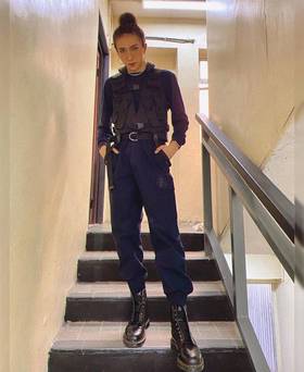 阿Mo遭到600公斤大型螢幕砸傷。（圖／翻攝自IG）