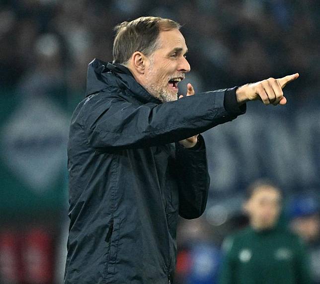 Bayern Munich's head coach Thomas Tuchel gestures during the UEFA Champions League Round of 16 first-leg match against Lazio in Rome, Italy, on Feb.14, 2024. (Photo by Augusto Casasoli/Xinhua)