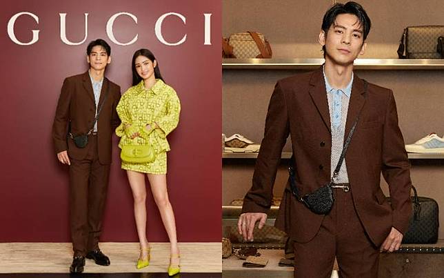 男神林柏宏透膚網眼Polo衫現身GUCCI活動、性感爆棚！雷嘉汭穿上蘋果綠花苞迷你裙、超顯青春俏皮