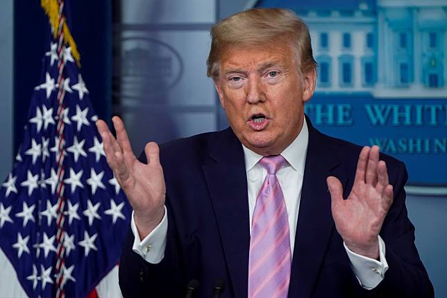US President Donald Trump recently did an about-face on using the term ‘China virus’ when referring to Covid-19, but plenty of finger pointing is still going on. Photo: Reuters
