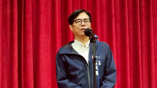 高雄市長陳其邁受訪。施書瑜攝