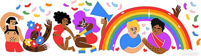 同志驕傲月 Facebook 限定品牌標誌（Logo），見證彩虹力量