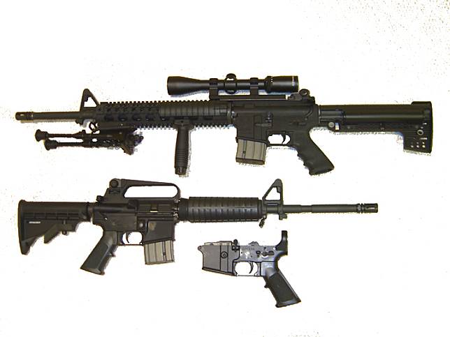 AR-15步槍。   圖：翻攝自維基百科（資料照）
