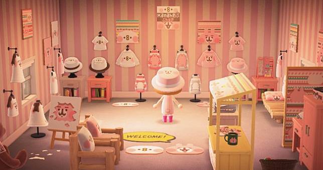 卡娜赫拉《動物森友會》官方旗艦店開張😍教你下載粉紅兔兔跟P助設計