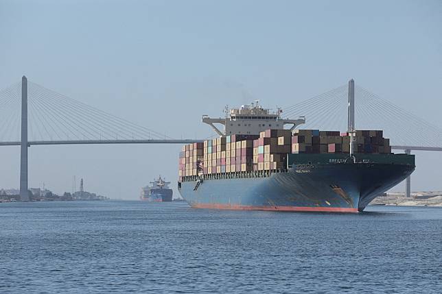 Container ships-Suez Canal