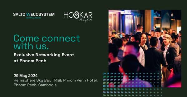 SALTO WECOSYSTEM Connects with Hospitality and Real Estate Experts at HoSkar Night Phnom Penh