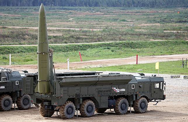 俄羅斯在加里寧格勒部署有可攜核彈頭「伊斯坎德爾-M」短程彈道導彈。 圖：翻攝維基百科