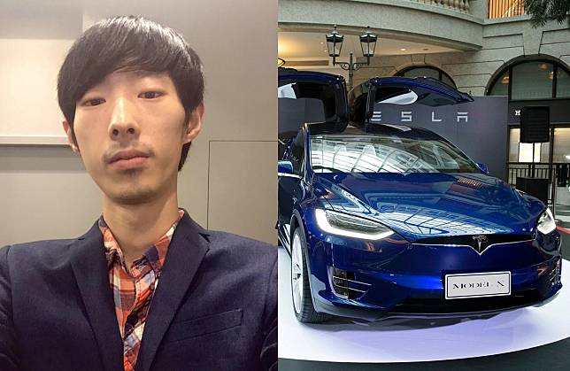 ▲ 「台灣天才駭客」張啟元今日透露他還曾1元訂購特斯拉（Tesla）汽車，特斯拉還因此給他獎金。（合成圖／翻攝自張啟元臉書、特斯拉臉書 ）