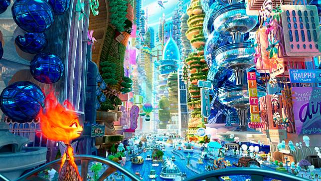 皮克斯工作室的《元素方程市》2023年6月16日在北美上映。Disney/Pixar/美聯社