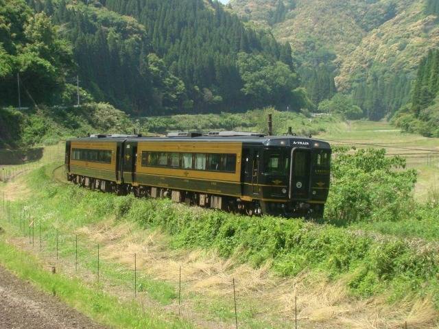 充滿神秘感的A列車，行駛在山林間。