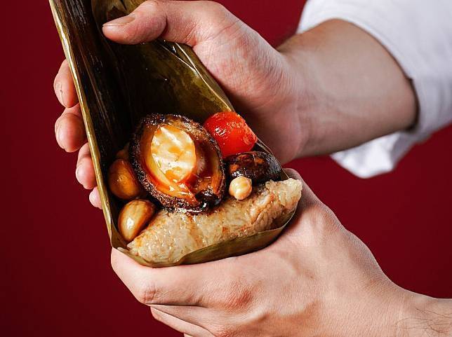 椒麻鮑魚肉粽