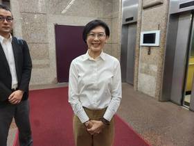 林岱樺今赴廉政會說明。（圖／記者陳佩君攝，2025.07.30）