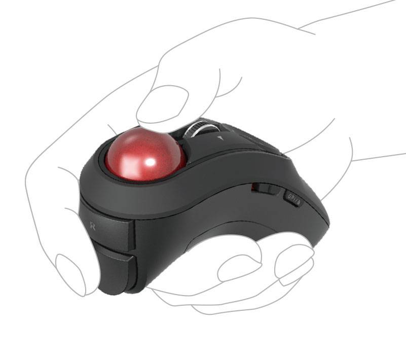 How lazy is he?Japan’s ELECOM company’s lazy trackball remote control Relacon allows you to use it while lying down | Computer King Ada