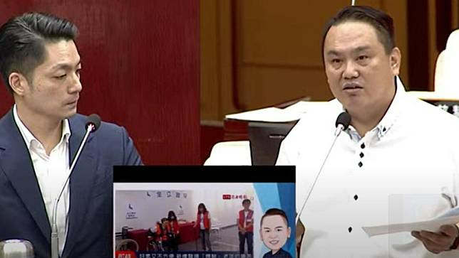 國民黨台北市議員陳重文（右）突遭廉政署搜索約談。翻攝陳重文臉書