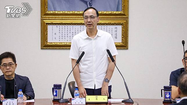 國民黨主席朱立倫。（圖／TVBS）