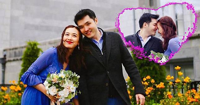 朱千雪與男友吳昆倫在旅行時訂婚。（朱千雪Instagram圖片／明報製圖）