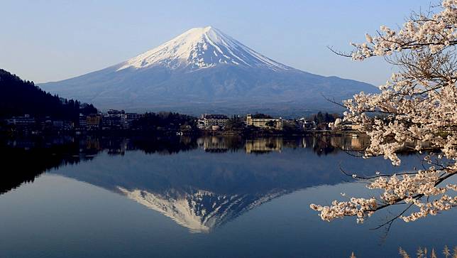 富士山。資料照片，路透社