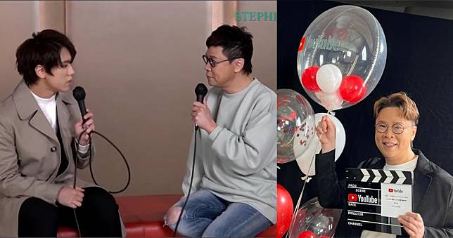 志雲頻道打入「十大熱門創作者」第8位，今年2月他訪問姜濤，節目的觀看次數愈75萬。（網上圖片/視頻截圖/明報製圖）