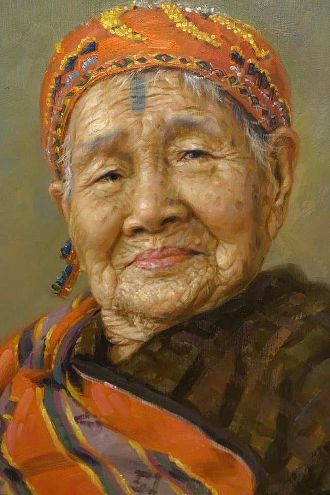 全國最後一位文面國寶Ipay Wilang(林智妹)，今晚6點10分過世，享耆壽100歲。(田貴實提供)