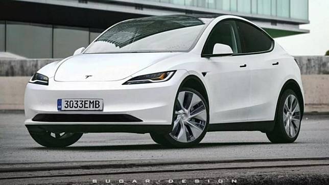 外媒繪製 Tesla Model Y 改款預想圖，同時預告明年將問世。