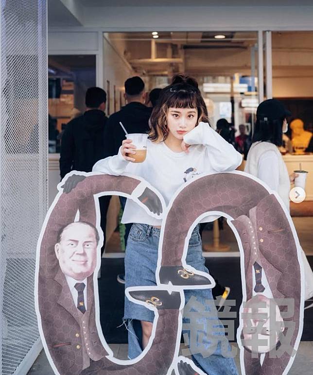 黃克誠潮牌服飾店2021年在東區開旗艦店，藝人雲集。圖為焦凡凡。取自焦凡凡IG
