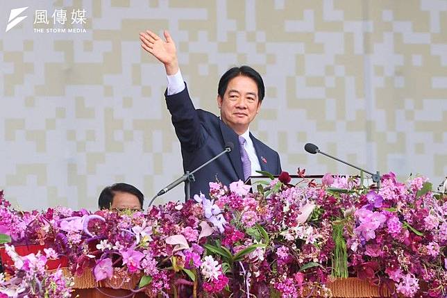 總統賴清德10日發表任內首次國慶演說，數次提及「中華民國」。（顏麟宇攝）