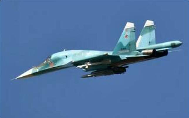 俄軍Su-34戰機。 圖 : 翻攝自推特 