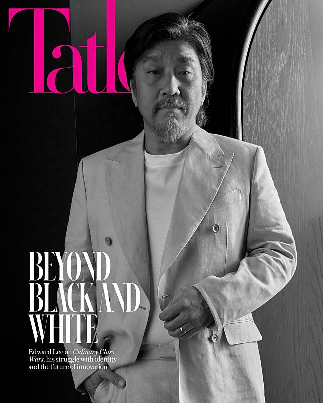 Edward Lee on the cover of Tatler Hong Kong’s March 2025 issue (outfit: Dolce & Gabbana)