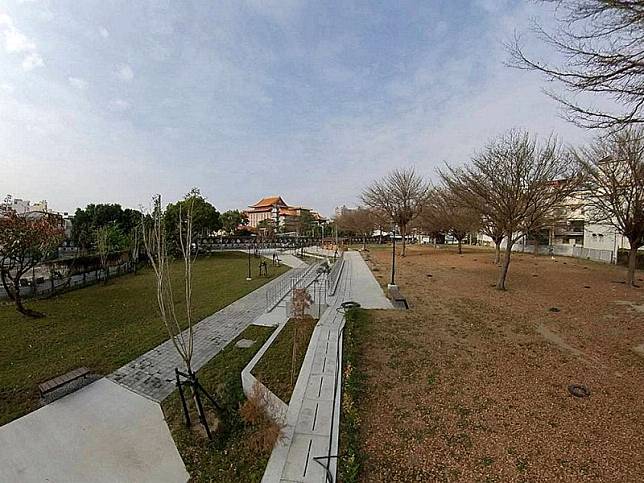 永康區柴頭港溪畔甲頂里公園與細綠二改造成為完整運動公園