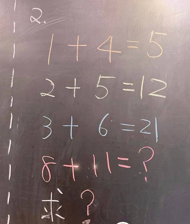 最近有網友分享一條數學題，引起千名網友紛紛留言。（圖片來源：Facebook@爆廢公社）