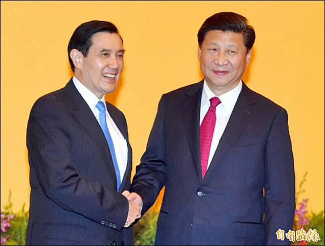 前總統馬英九(圖左)將於4月1日啟程前往中國，「馬習二會」的可能性備受關注。圖右為中國國家主席習近平。(資料照)
