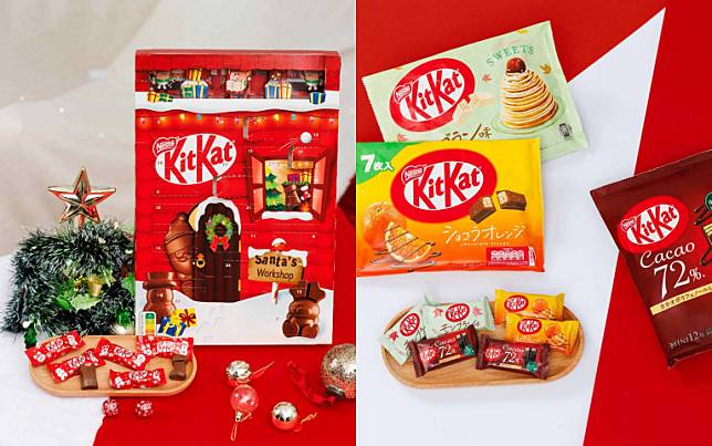 KitKat 10款以上產品登台　倒數月曆、早餐脆片、Chunky系列開吃