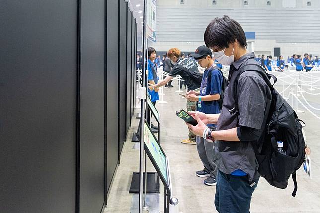 紀念獎牌領取攤位