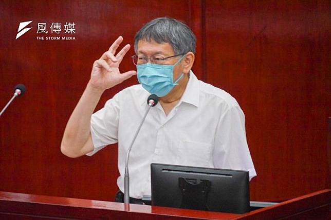 針對北市選情，台北市長柯文哲（見圖）2日表示，他認為國民黨候選人蔣萬安「不耐打」。（資料照，蔡親傑攝）
