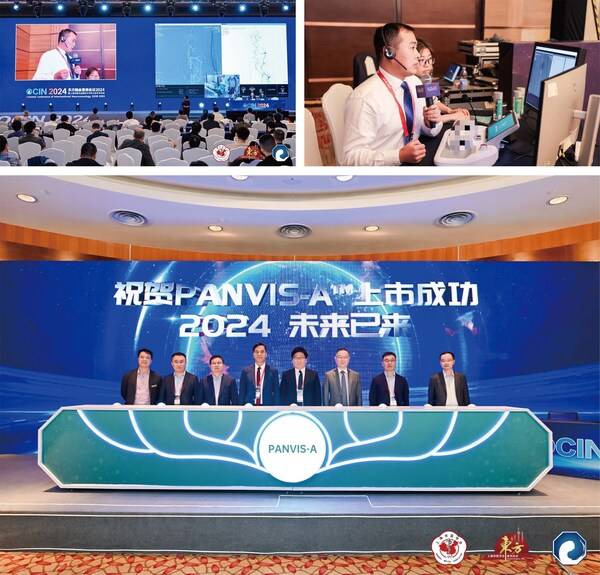 Live broadcast of the animal experiment for remote interventional neurosurgery/ Market Launch Ceremony for the PANVIS-A™ Neurovascular Interventional Robotic System