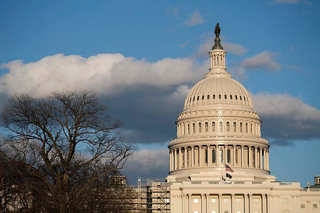Photo taken on March 28, 2022 shows the Capitol building in Washington, D.C., the United States. (Xinhua/Liu Jie)