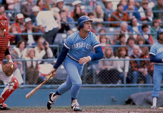 George Brett在1980年差點打出4成打擊率。（達志影像資料照）