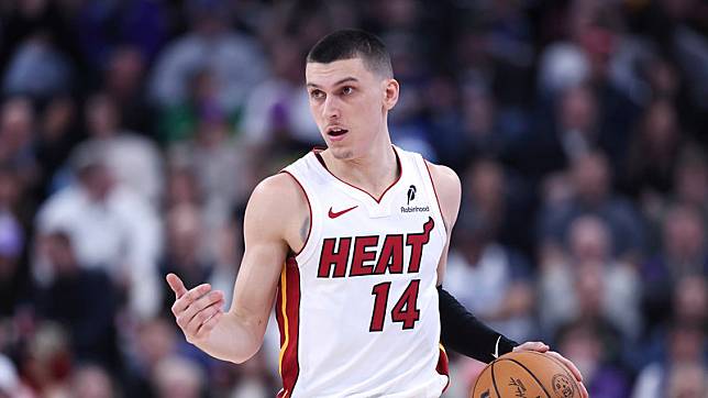 前幾季受到傷病困擾的Tyler Herro，本季目前為止全勤，打出生涯最佳表現。（達志影像資料照）