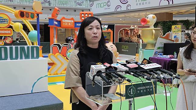 江寶欣指不擔心七一市民北上消費對商場零售表現有影響 羅尚言攝