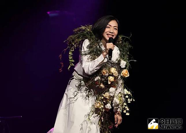 萬芳在台北舉行「願陽光照耀Sunshine ON Live Tour台北站」演唱會。（圖／記者陳明中攝）
