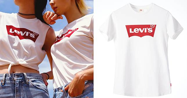 Levi’s的「紅標」賣翻半世紀，牛仔褲始祖夏日狂推LogoTee！百搭的純白配色男女通殺！