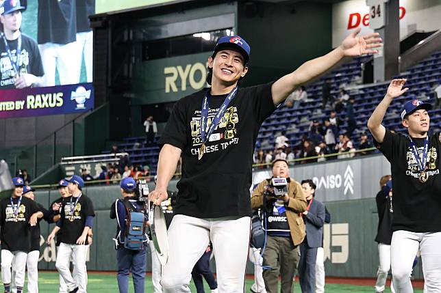 台灣隊長陳傑憲拿下本屆12強大會MVP。（中華棒協提供）