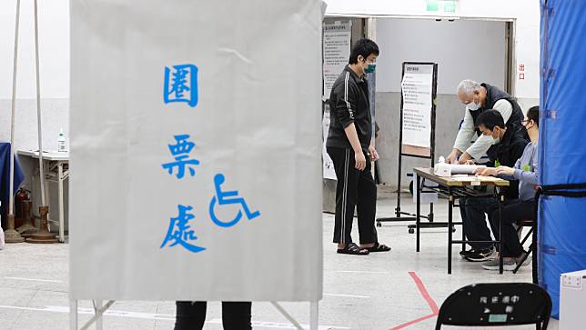 投票所示意圖。廖瑞祥攝