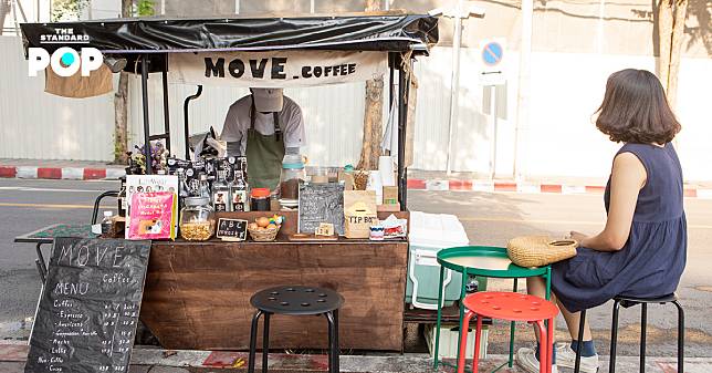 Move.Coffee รถพ่วงข้างขายกาแฟที่เคลื่อนที่ไปข้างหน้าเพื่อทำตามความฝัน